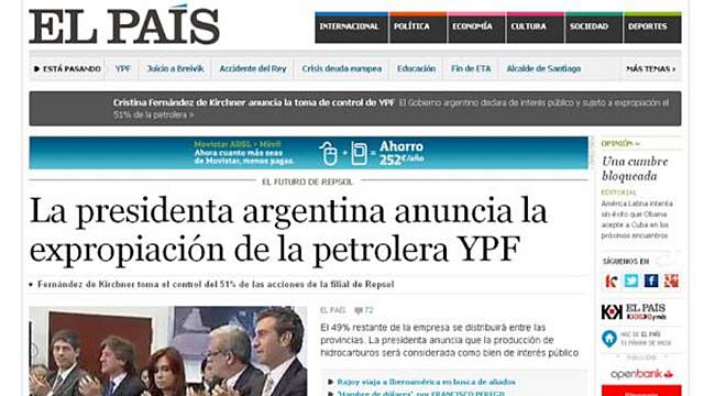 Expropiación de Repsol YPF.