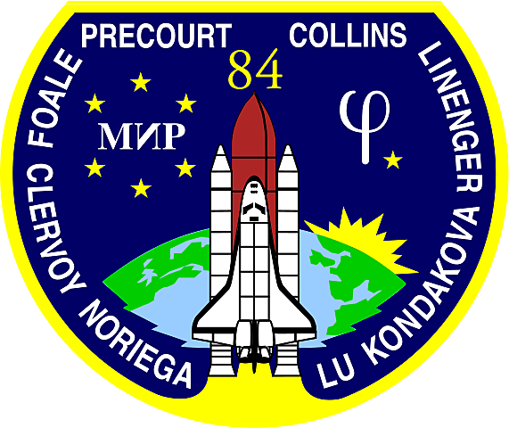STS_84, involved the transfer of 3,318 kilograms (7,315 lb) of water and logistics to and from the Mir