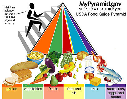 Piramide oficial de la  "USDA"