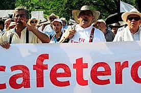 Movilización cafetera en Colombia