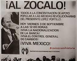 ¿En que año, que presidente expropio la banca en México?