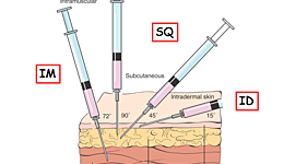 Timeline: Administering subcutaneous injections