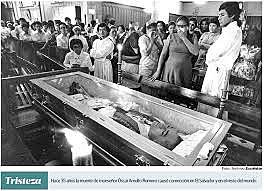 Asesinato de Monseñor Óscar Arnulfo Romero, arzobispo de San Salvador.