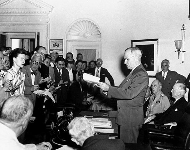 Harry Truman inaugurated