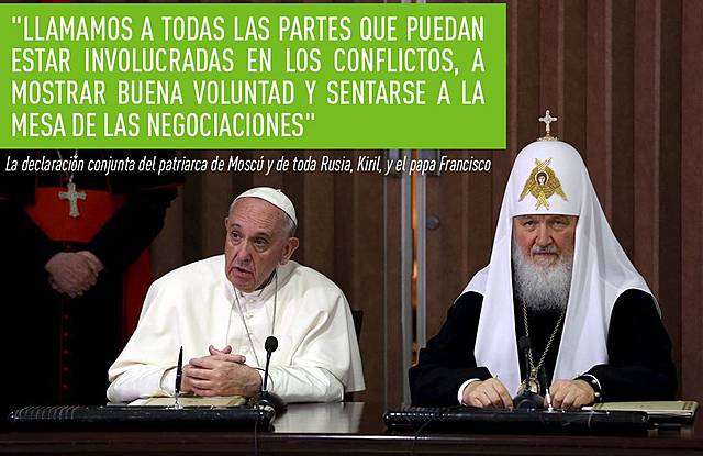 Firma de la Declaración conjunta reunidos en Cuba