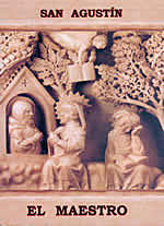 San Agustín escribe su obra "De magistro" (El Maestro)