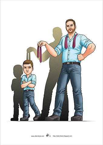 Niño como adulto pequeño