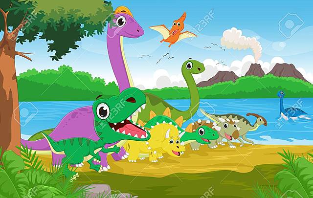 Premiers mammifères & dinosaures -245,000,000