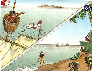 los españoles avistan por primera vez yucatan