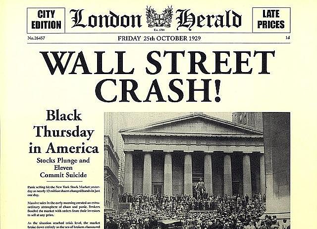 El Crack del 29 (La caída de la bolsa de valores)