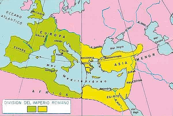 División del imperio