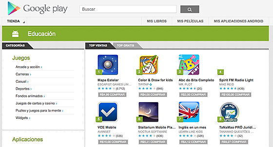 Play Store en la educación