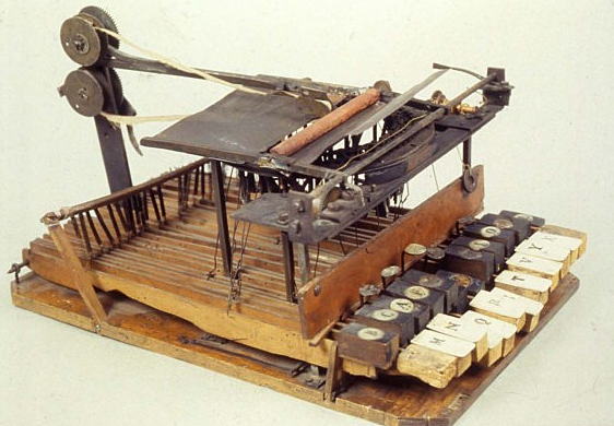 La primera maquina de escribir