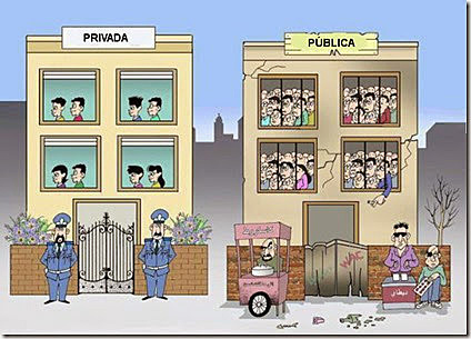 Escuela privada, Escuela publica.