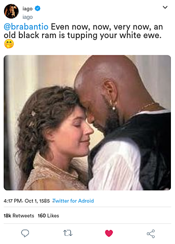 Iago alarms Brabantio of Othello and Desdemona's affair