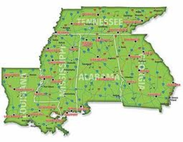 The rest of the deep south secedes