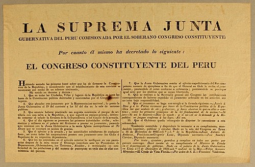 Junta Gubernativa del Perú.
