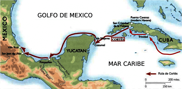 Expedición de Hernán Cortés.