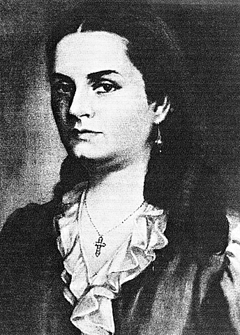 Rosa Merino de Arenas, entona el Himno Nacional