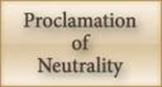 Proclamation of Neutrality