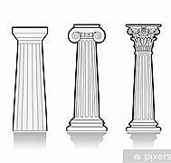 Dorisch, Ionisch, Corintische zuilen