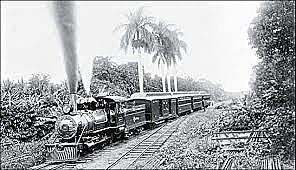 Construcción del ferrocarril al Atlántico (Caribe).