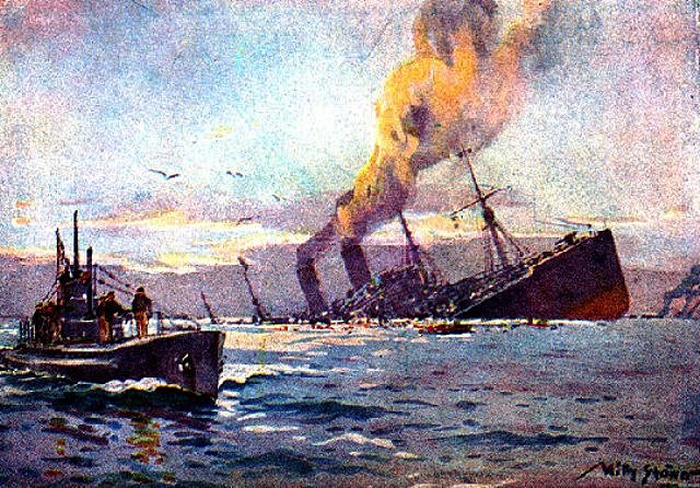 ALEMANIA ATACA LOS BUQUES MERCANTES