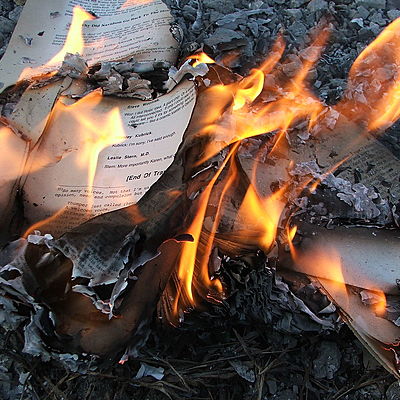 Timeline: Book Burning in 20th century