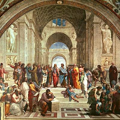 Timeline: Mayores exponentes: principios de la filosofía occidental hasta el medioevo.