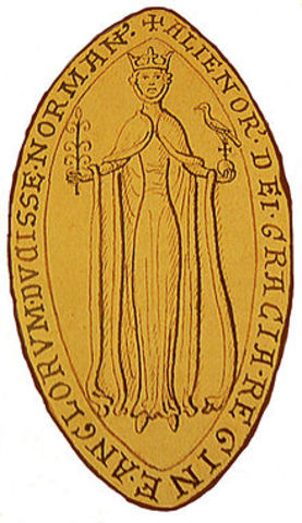 Eleanor of Aquitaine, one of the wealthiest and most powerful women in the world; served as queen of england by Henry the second
