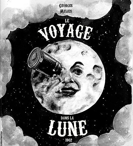 La primera película de ficción "Le voyage dans la Lune"