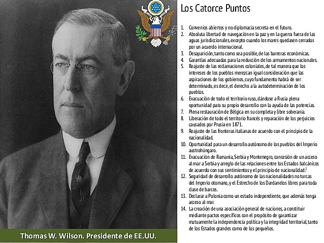 PROCLAMACIÓN DE LOS CATORCE PUNTOS DE WILSON