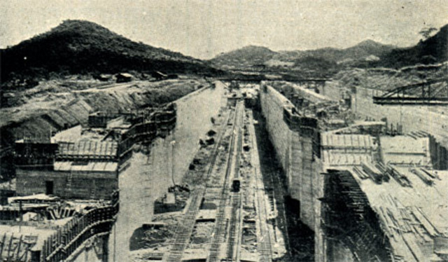 Construccion canal de panama