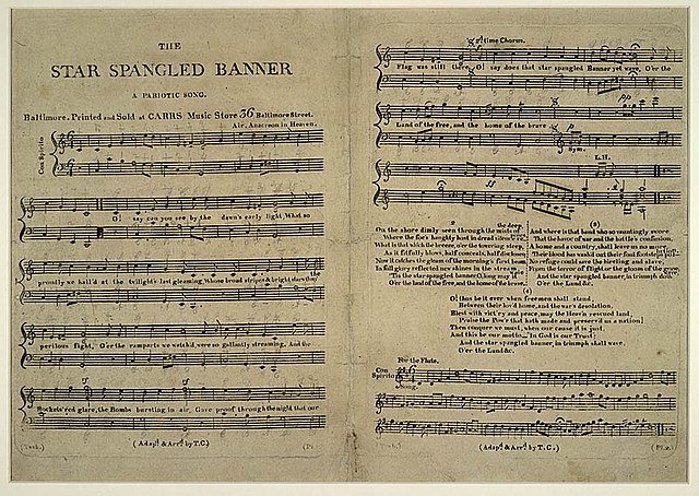 The "Star Spangled Banner" Becomes the United State's National Anthem