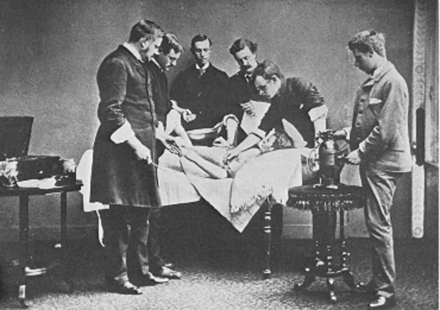 Joseph Lister publishes details of antiseptic surgery