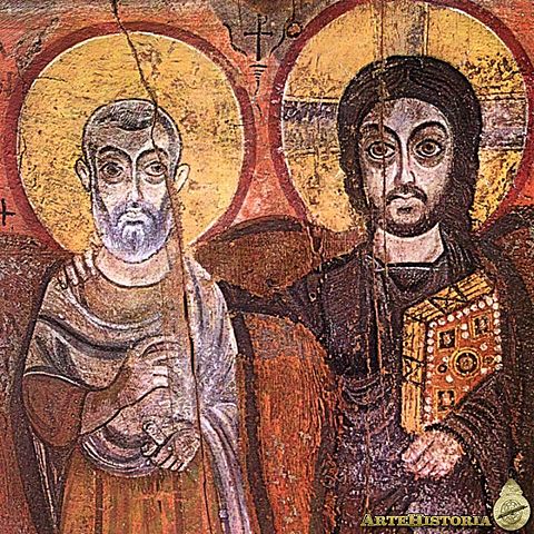 León III mandó descolgar el gran icono de Cristo que dominaba sobre la puerta de su palacio