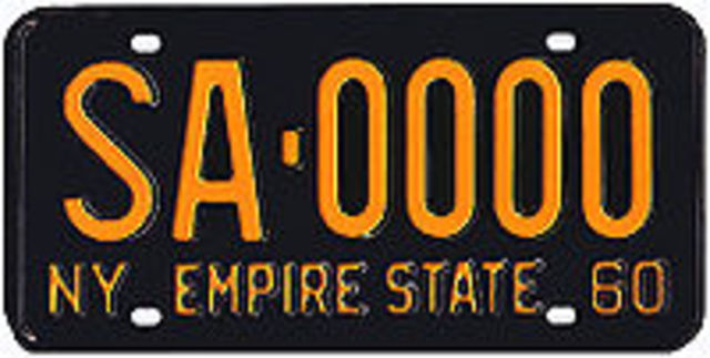 first license plate issued in usa