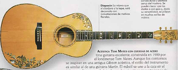 Acústica Tom Mates con cuerdas de acero