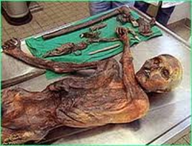 Otzi the ice man found