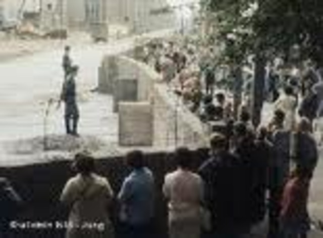 Berlin wall built