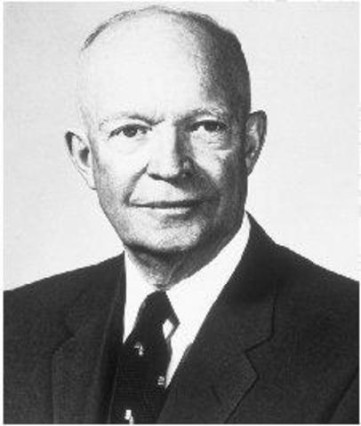 Dwight D. Eisenhower is elected as a modern republican