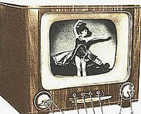 Uso del primer aparato de televisión