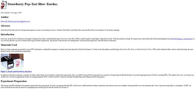 Incendios provocados por Pop-Tarts