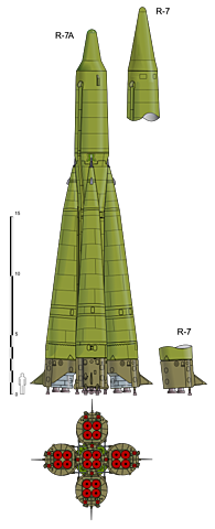 The first intercontinental ballistic missile (ICBM)