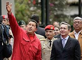 Álvaro Uribe se reune con Hugo Chávez