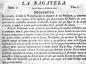 Periódico La Bagatela