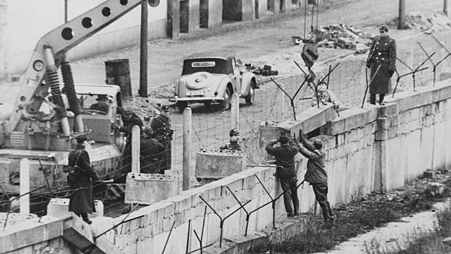 East German Troops Begin Construction on the Berlin Wall