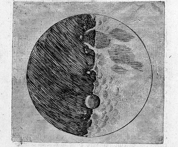 Galileo Galilei hace una serie de descubrimientos astronómicos..