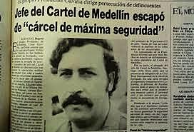 SE ESCAPA PABLO ESCOBAR