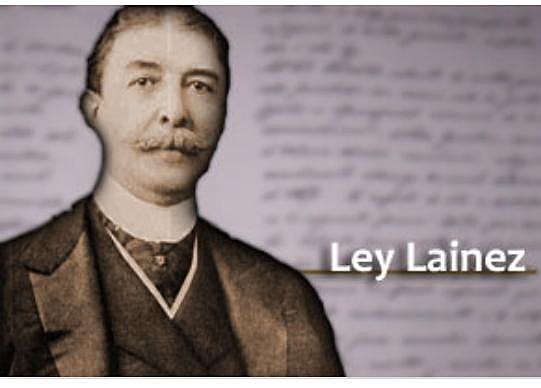 Sancion de la Ley Lainez